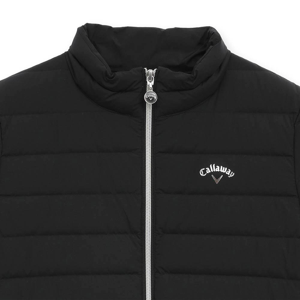 キャロウェイ Callaway　レディース 半袖 フルジップ ダウン ブルゾン C25216204　2025年モデル 素材ディテール