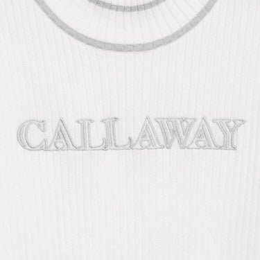 キャロウェイ Callaway　レディース ハイネック 長袖 リブニット C25218203　2025年モデル 着用正面