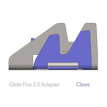 スケーツ SKEATS Glide Fins 2.0 Adapter 85mm グライドフィンズ 2.0 アダプター 85mm ビンディング アクセサリー 2026-2027 パーツ構成