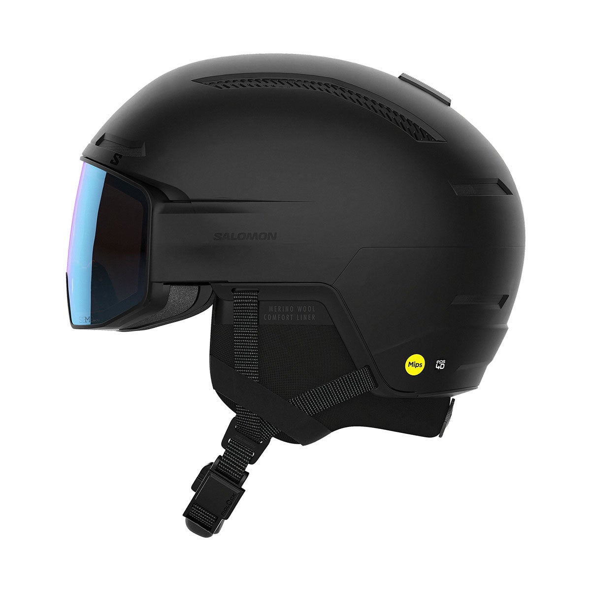 サロモン SALOMON　DRIVER PRIME SIGMA PHOTO MIPS　Visor:Sigma Photo Sky Blue 調光レンズ搭載ドライバープライムシグマフォトミップス Black スキー スノーボードヘルメット 2026-2027 詳細4