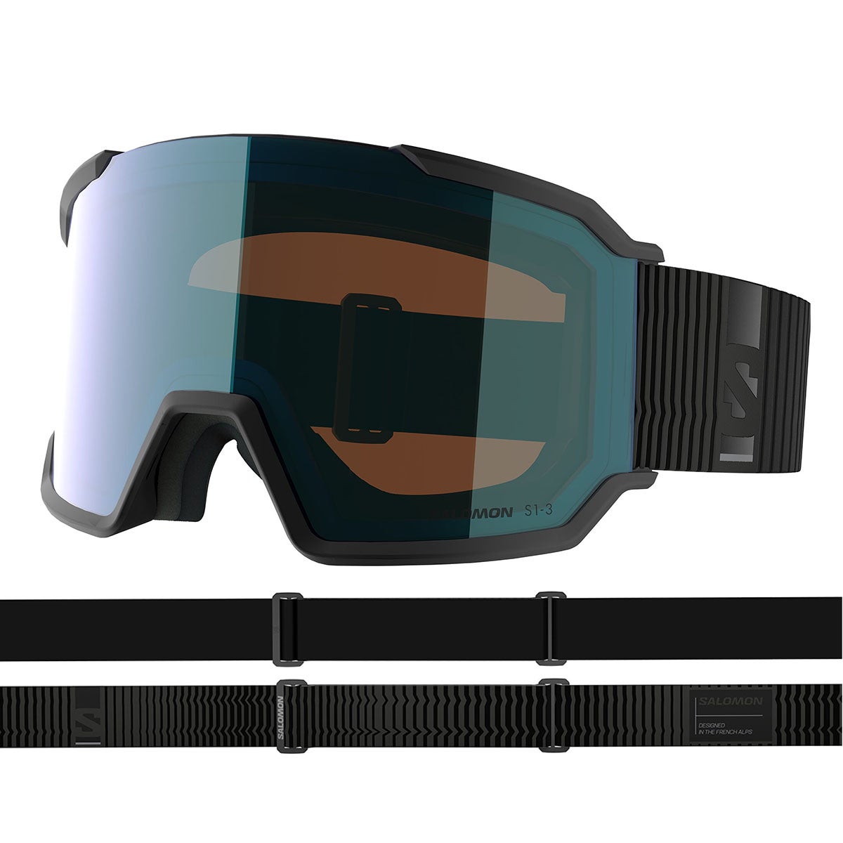 サロモン SALOMON　S/VIEW 3 PHOTOCHROMIC エス/ビュー3 調光レンズ Black/PHOTO ML BLUE スキー スノーボードゴーグル 2026-2027 詳細1