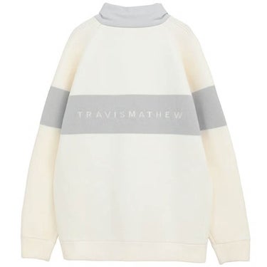 トラヴィスマシュー Travis Mathew　メンズ ニットコンビ ハイブリッド 中綿 長袖 ジャケット 7AM04 ライトグレー 背面