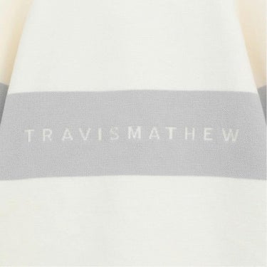 トラヴィスマシュー Travis Mathew　メンズ ニットコンビ ハイブリッド 中綿 長袖 ジャケット 7AM04 背面ロゴライン ディテール