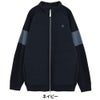トラヴィスマシュー Travis Mathew　メンズ ニットコンビ ハイブリッド 中綿 長袖 ジャケット 7AM04 ネイビー 正面