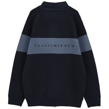 トラヴィスマシュー Travis Mathew　メンズ ニットコンビ ハイブリッド 中綿 長袖 ジャケット 7AM04 ネイビー 背面