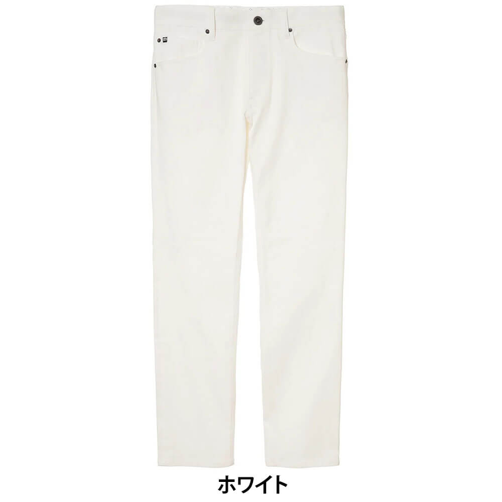 トラヴィスマシュー Travis Mathew　メンズ 5ポケット カルゼストレッチ スリム ロングパンツ 7AM007  ホワイト 正面