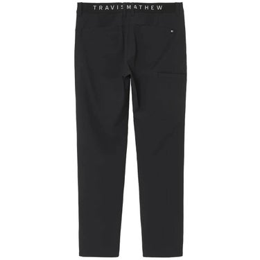 トラヴィスマシュー Travis Mathew　メンズ ナイロン ジャカード テーバード ロングパンツ 7AM008  ブラック 背面