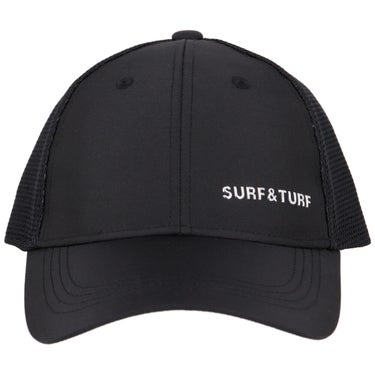 サーフ＆ターフ SURF＆TURF　遮熱 メッシュキャップ DS2427 BK ブラック　2026年モデル 正面