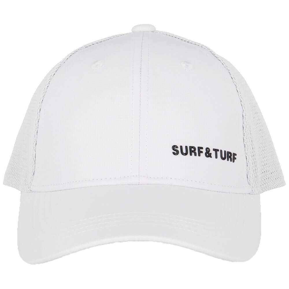 サーフ＆ターフ SURF＆TURF　遮熱 メッシュキャップ DS2427 WH ホワイト　2026年モデル 正面