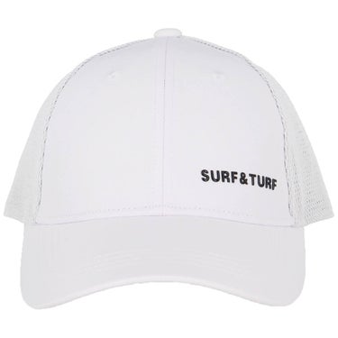 サーフ＆ターフ SURF＆TURF　遮熱 メッシュキャップ DS2427 WH ホワイト　2026年モデル 正面