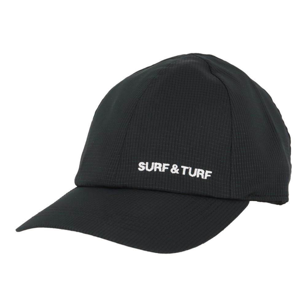 サーフ＆ターフ SURF＆TURF　遮熱 コンパクトキャップ DS2437 BK ブラック　2026年モデル 前方斜め