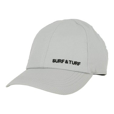 サーフ＆ターフ SURF＆TURF　遮熱 コンパクトキャップ DS2437 GY グレー　2026年モデル 前方斜め