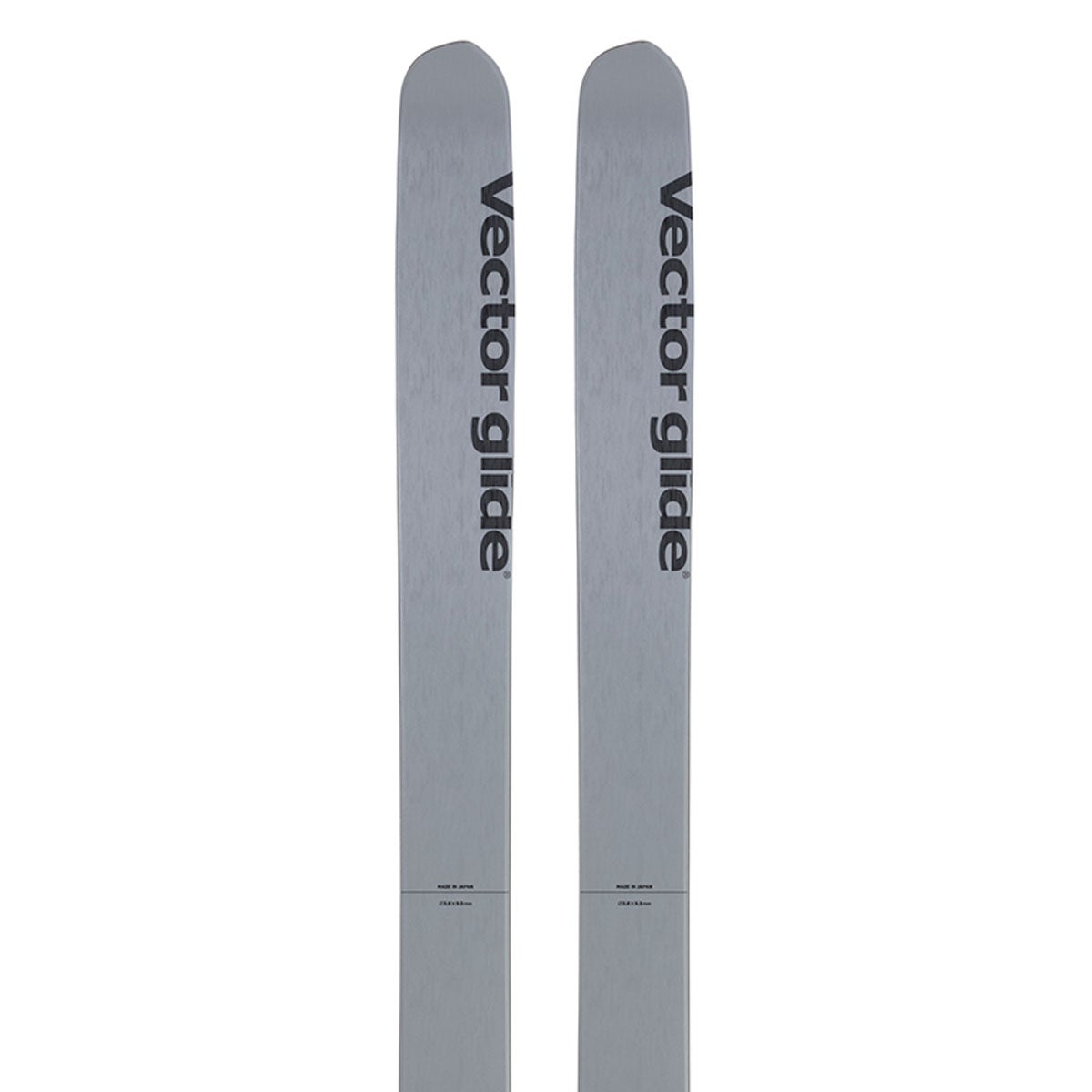 ヴェクター グライド Vector glide　BUTTER KNIFE バター ナイフ GRAY/GRAY　スキー板 単品 2026-2027 トップシート 正面