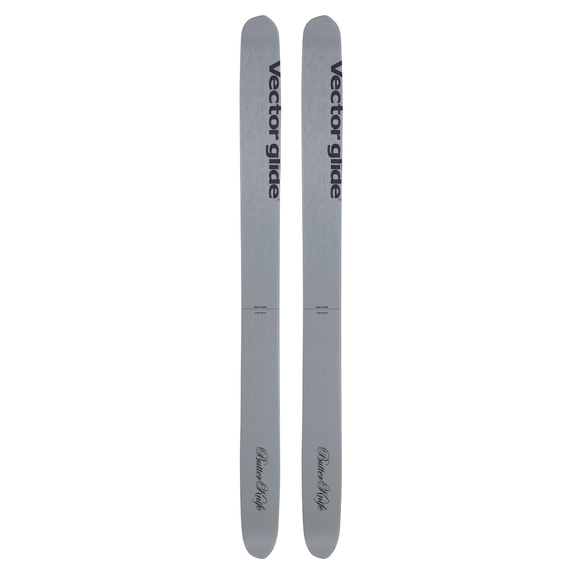 ヴェクター グライド Vector glide　BUTTER KNIFE バター ナイフ GRAY/GRAY　スキー板 単品 2026-2027 トップシート 全体