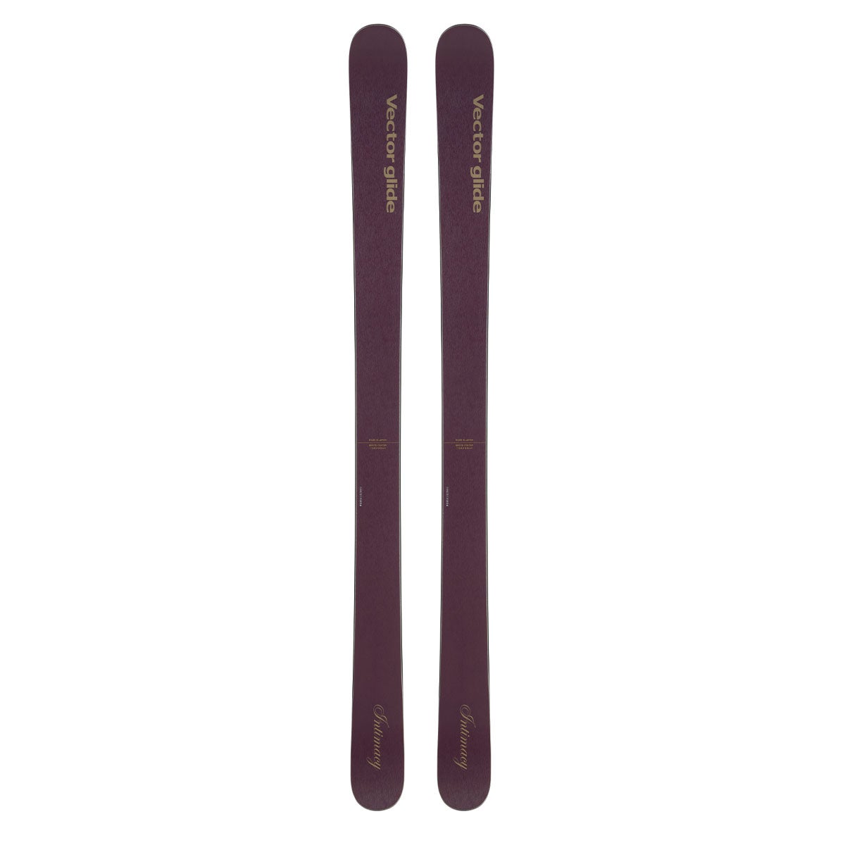 ヴェクター グライド Vector glide　INTIMACY インティマシー BURGUNDY/BURGUNDY　スキー板 単品 2026-2027 トップシート 全体