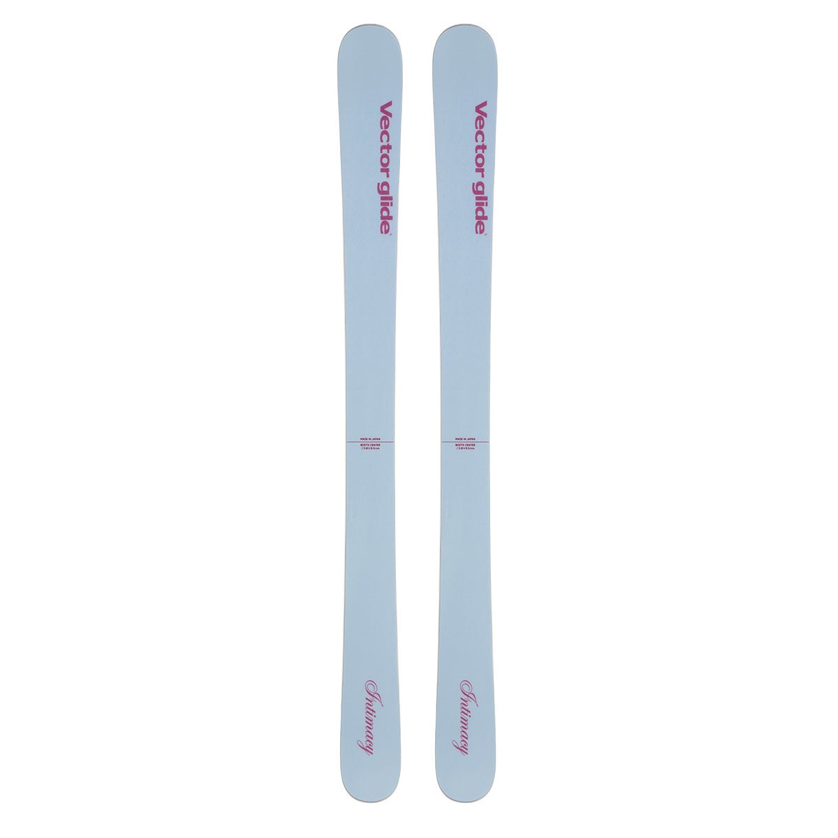 ヴェクター グライド Vector glide　INTIMACY インティマシー BLUE GRAY/BLUE GRAY　スキー板 単品 2026-2027 トップシート 全体