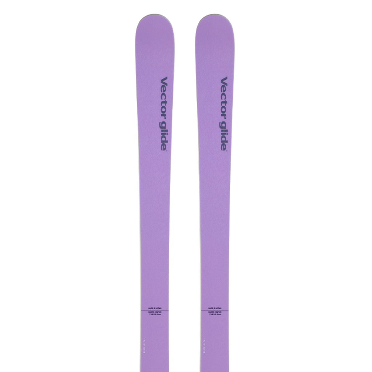 ヴェクター グライド Vector glide　MAKE BC メイク ビーシー LIGHT VIOLET/LIGHT VIOLET　スキー板 単品 2026-2027 トップシート 正面