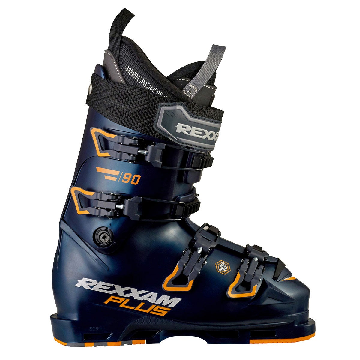 レクザム REXXAM REVO PLUS 90 アールエボ プラス 90 IRON NAVY スキーブーツ 2026-2027 スキーブーツ 全体 斜め前方