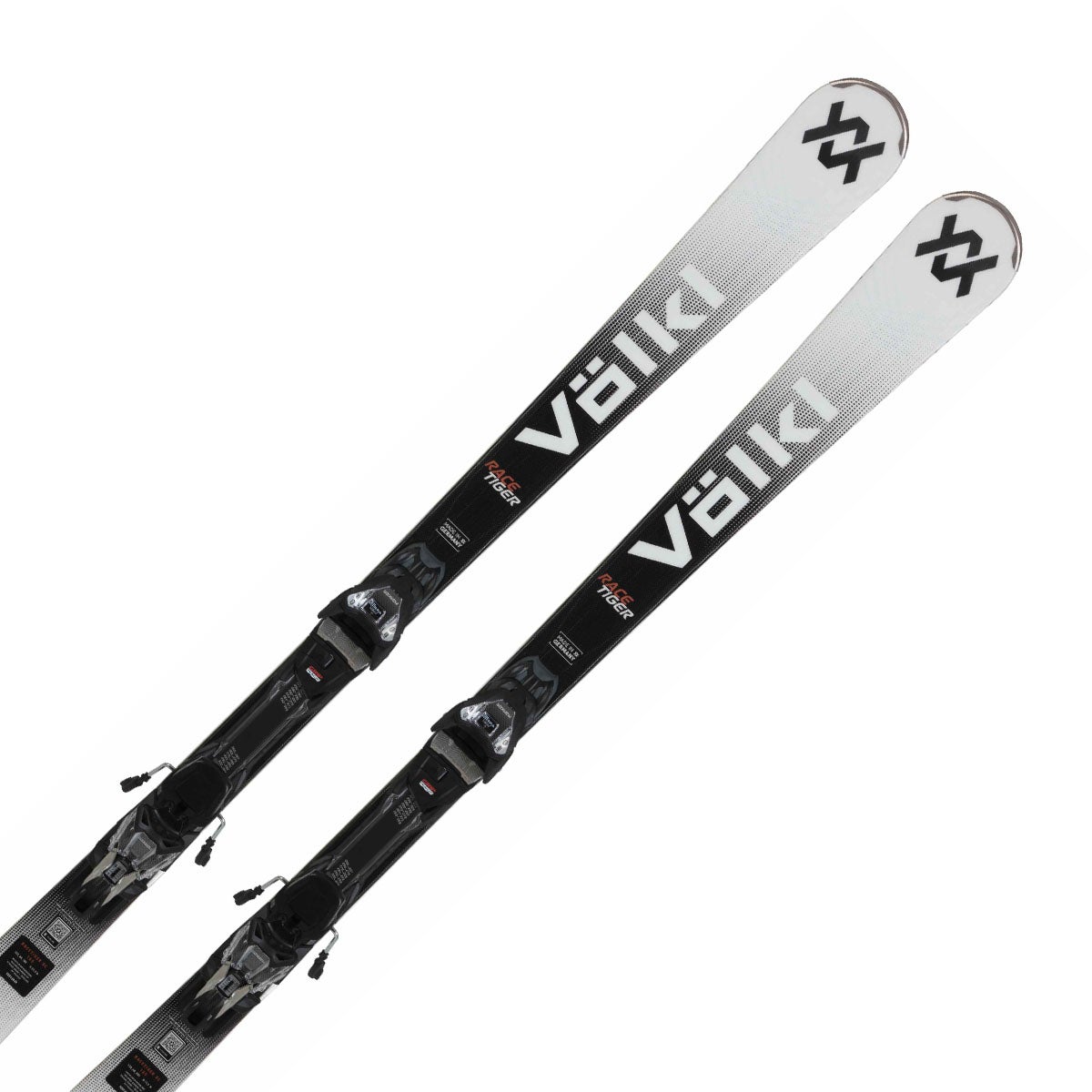 フォルクル VOLKL　RACETIGER SC WHITE ＋ vMOTION 12 GW レースタイガー SC　スキー板 ビンディングセット 2025-2026 斜め全体
