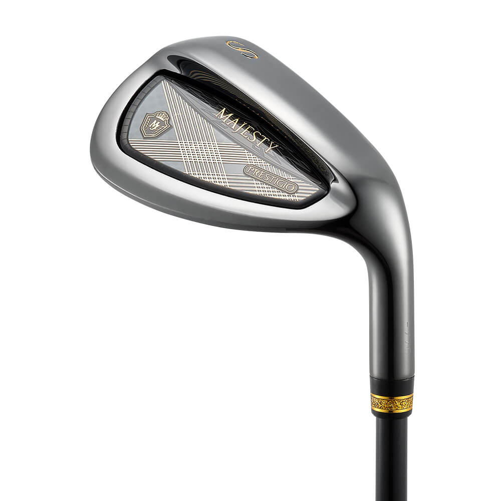 マジェスティゴルフ MAJESTY　PRESTIGIO 14 BLACK プレステジオ14 ブラック メンズ アイアン 6本セット（＃7～9、PW、AW、SW） 2026年モデル MAJESTY LV770 BLACK シャフト 正面
