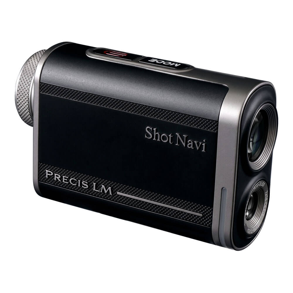 ショットナビ レーザー距離計＆データ計測器 Shot Navi PRECIS LM プレシス エルエム ブラック 本体 斜め前方