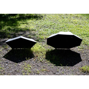 エバニュー EVERNEW 晴雨兼用 シャドウマスター60 SHADOW Master 60 EBYR790 2026-2027 使用イメージ 2本比較