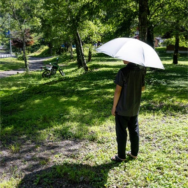 エバニュー EVERNEW 晴雨兼用 シャドウマスター70 SHADOW Master 70 EBYR792 2026-2027 使用イメージ 2本比較