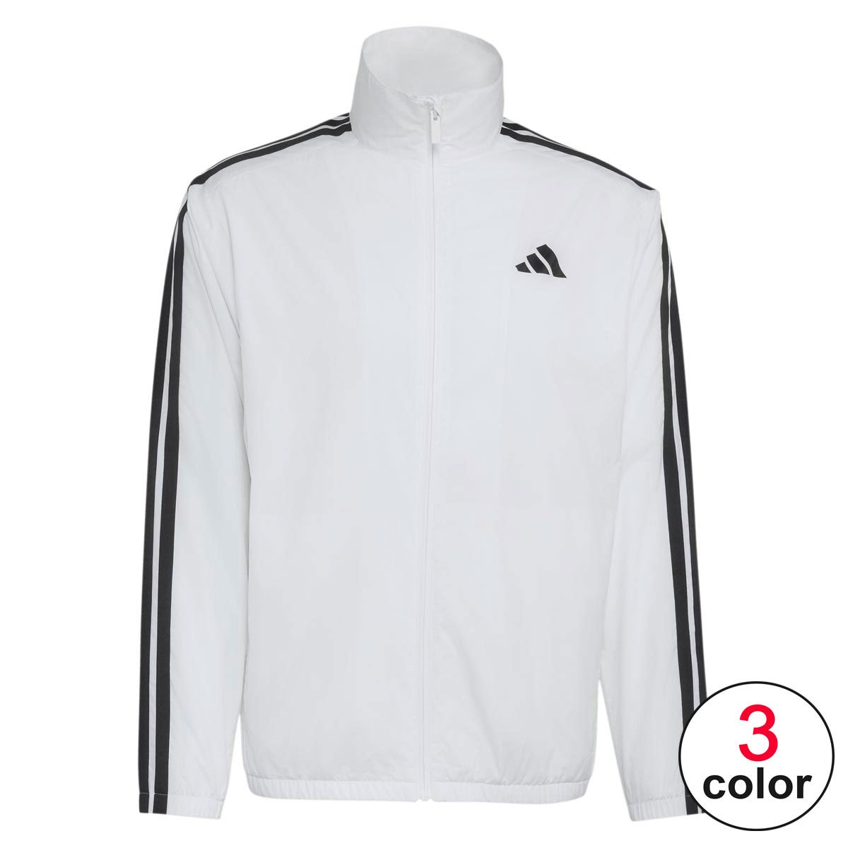 アディダス adidas マストハブ スリーストライプス 起毛トリコット裏地 フルジップジャケット ウインドシャツメンズ DVL44 商品外観 正面