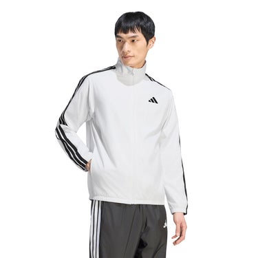 アディダス adidas マストハブ スリーストライプス 起毛トリコット裏地 フルジップジャケット ウインドシャツメンズ DVL44 側面