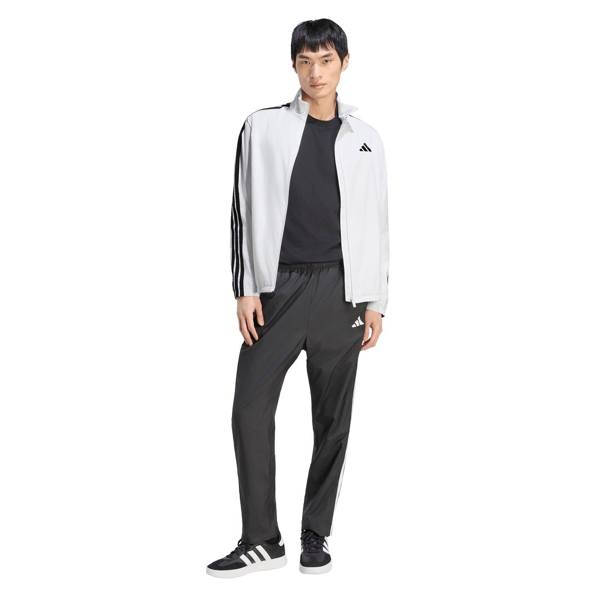 アディダス adidas マストハブ スリーストライプス 起毛トリコット裏地 フルジップジャケット ウインドシャツメンズ DVL44 袖・裾 ディテール