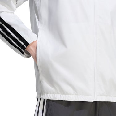 アディダス adidas マストハブ スリーストライプス 起毛トリコット裏地 フルジップジャケット ウインドシャツメンズ DVL44 着用イメージ
