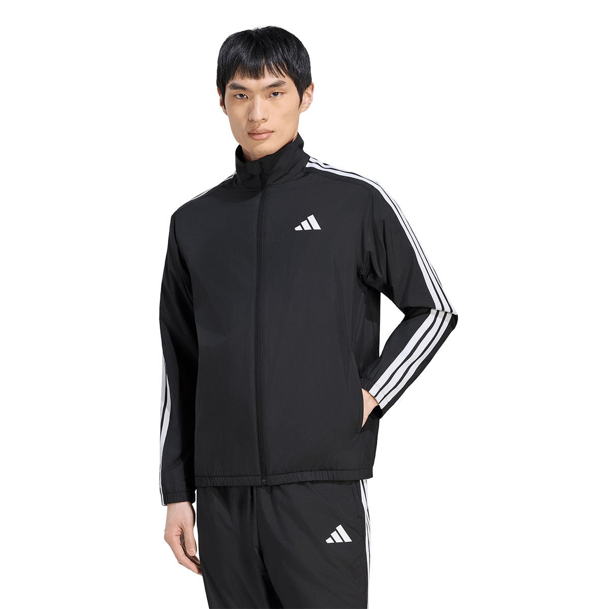 アディダス adidas マストハブ スリーストライプス 起毛トリコット裏地 フルジップジャケット ウインドシャツメンズ DVL44 ポケット・機能部 ディテール