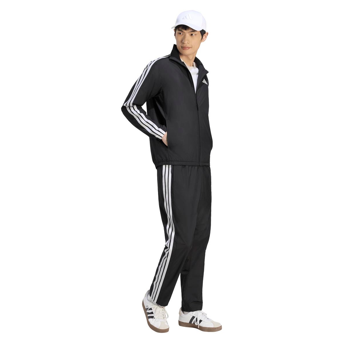 アディダス adidas マストハブ スリーストライプス 起毛トリコット裏地 フルジップジャケット ウインドシャツメンズ DVL44 商品ディテール