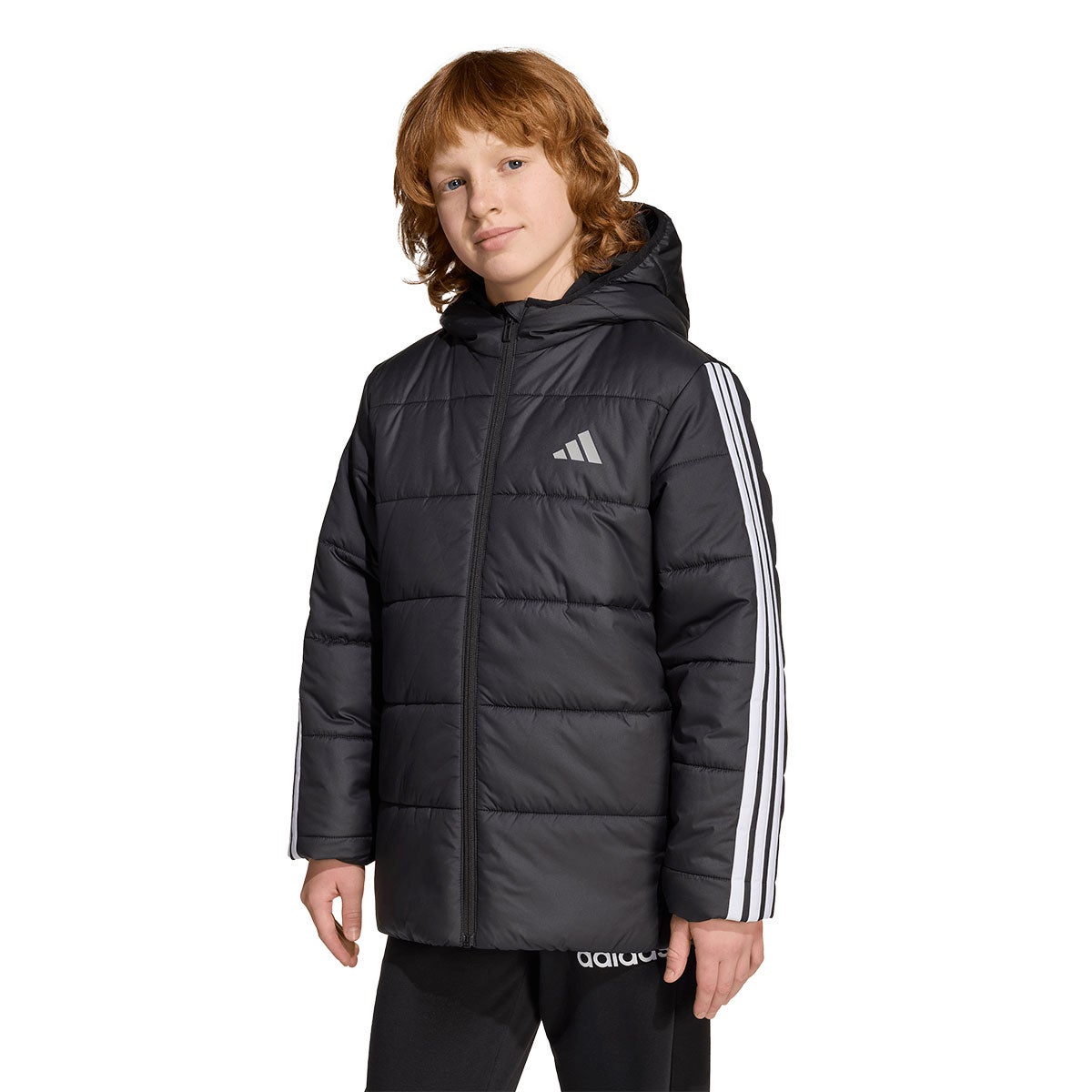 アディダス adidas エッセンシャルズ スリーストライプス 中わた入りジャケット キッズ 中綿ジャケット KKO90 商品外観 背面