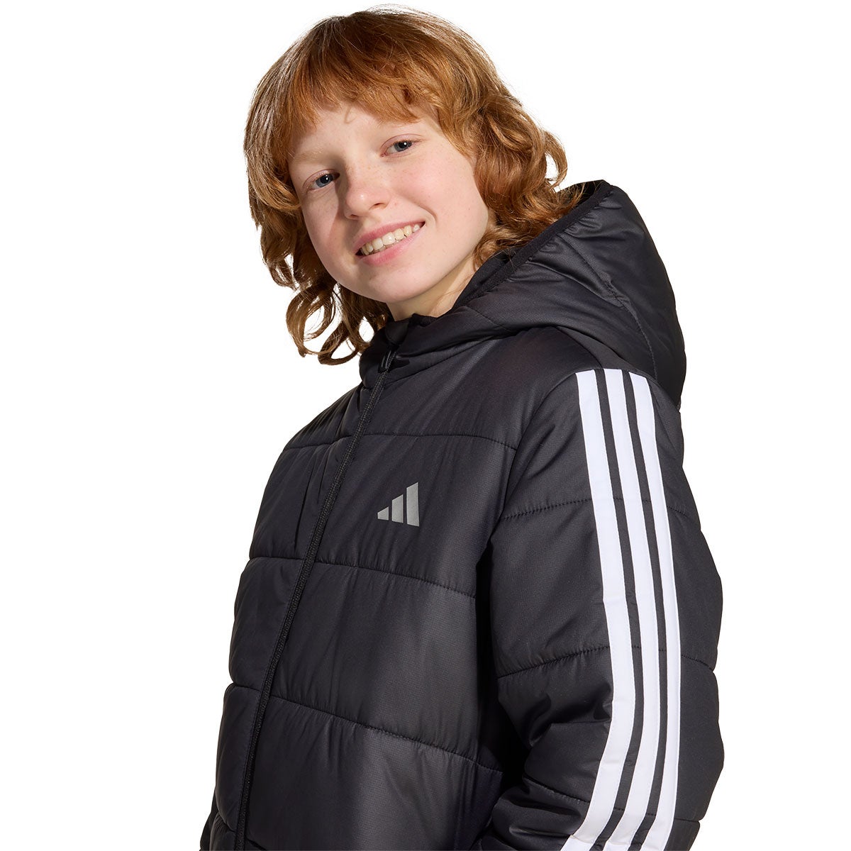アディダス adidas エッセンシャルズ スリーストライプス 中わた入りジャケット キッズ 中綿ジャケット KKO90 素材・生地 ディテール