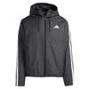 アディダス adidas エッセンシャルズ クライマウォーム スリーストライプス インサレーション フードジャケット 中綿ジャケット KLK10 商品外観 正面