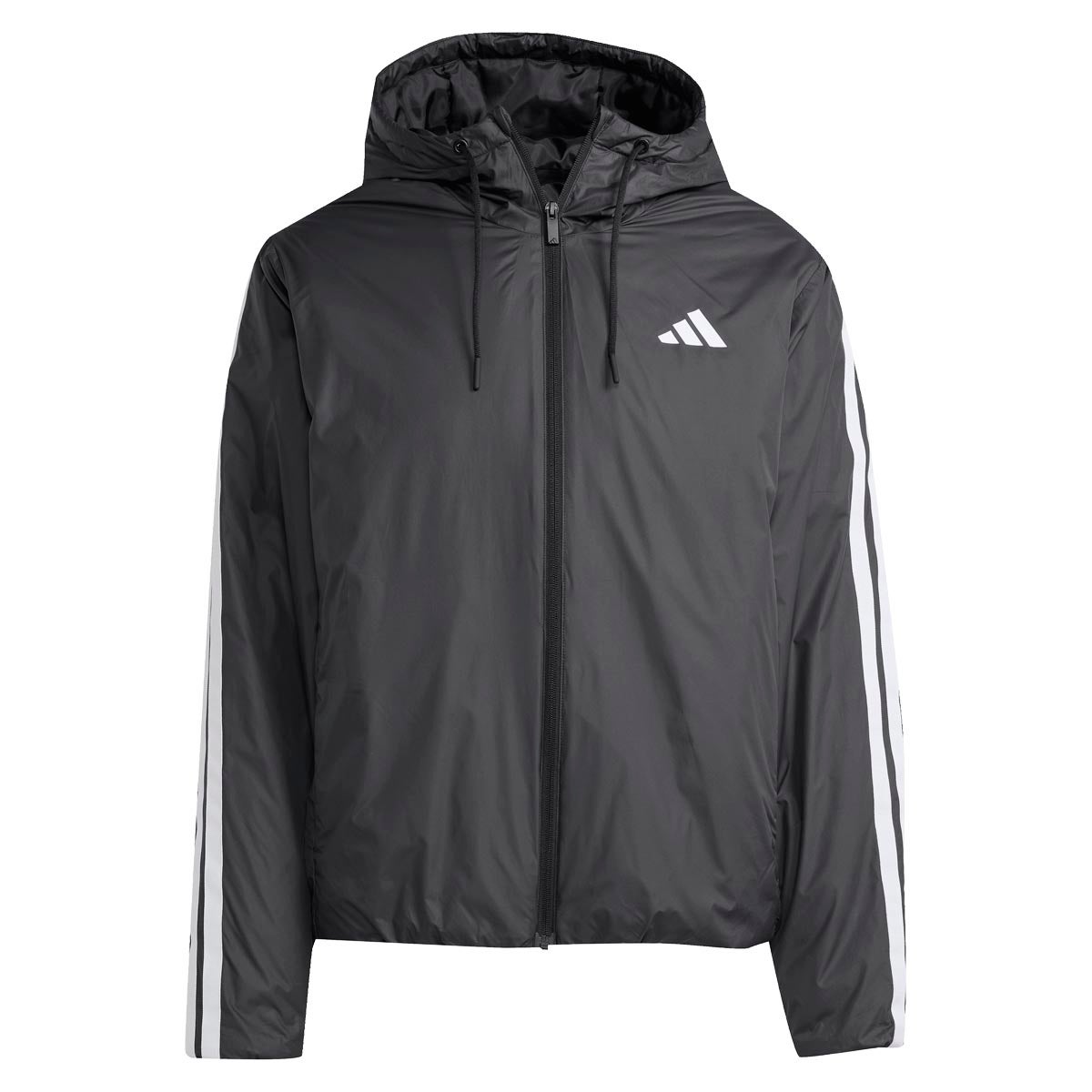 アディダス adidas エッセンシャルズ クライマウォーム スリーストライプス インサレーション フードジャケット 中綿ジャケット KLK10 商品外観 正面