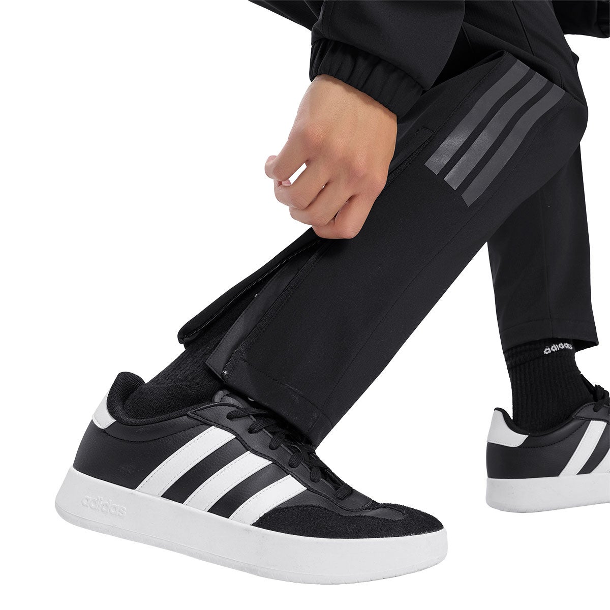 アディダス adidas マストハブ 3層構造 フリース裏地 オープンヘムパンツ ウインドパンツメンズ RD627 素材・生地 ディテール