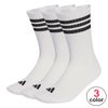 アディダス adidas　スリーストライプス クッション クルーソックス（3足パック） UW730