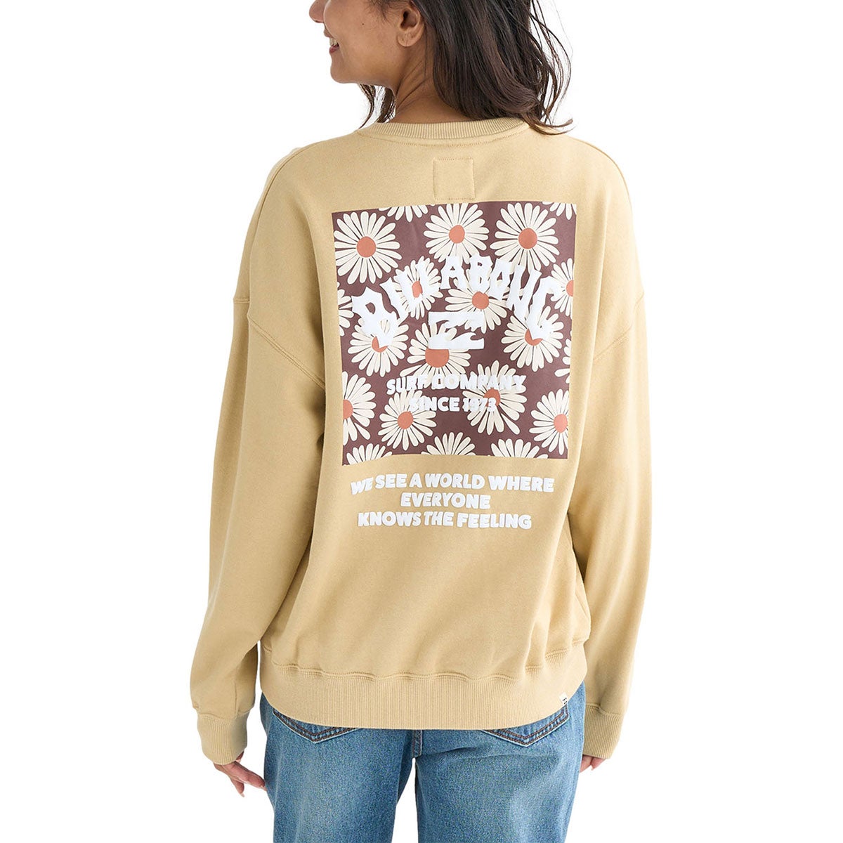 ビラボン BILLABONG SQUARE LOGO BOY FIT CREW スウェットトレーナーウィメンズ BF014004 ポケット・機能部 ディテール