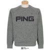 ピン PING　メンズ 軽量 ビッグロゴ 長袖 クルーネック ニット プルオーバー 621-3270803 詳細5