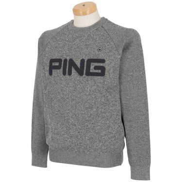 ピン PING　メンズ 軽量 ビッグロゴ 長袖 クルーネック ニット プルオーバー 621-3270803 詳細7