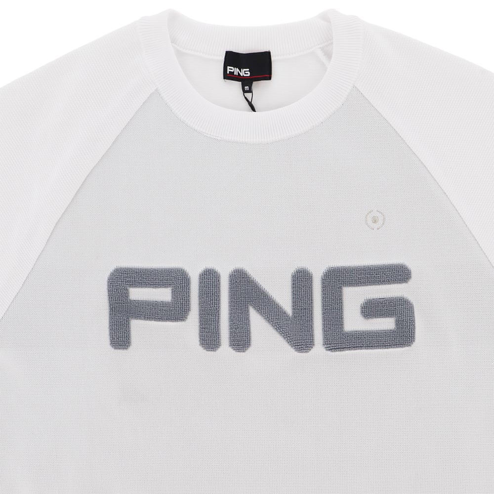 ピン PING　メンズ 軽量 ビッグロゴ 長袖 クルーネック ニット プルオーバー 621-3270803 詳細11