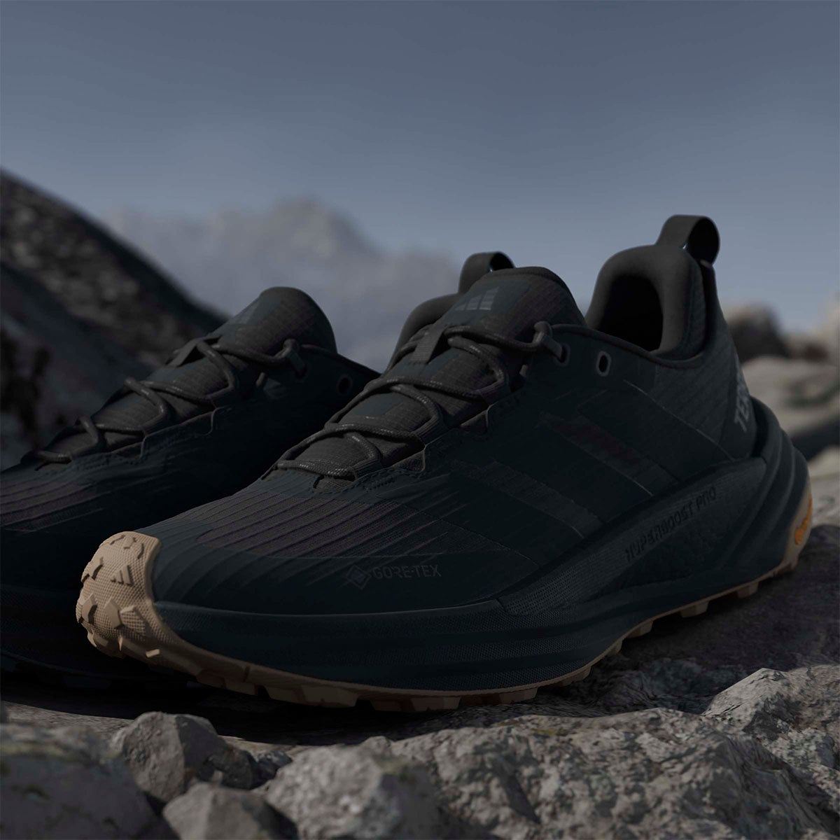 アディダス adidas テレックス フリーハイカー 2.0 ロー Gore-Tex ハイキング / TERREX FREE HIKER 3 Low GORE-TEX Hiking トレッキングシューズ ブラック HQ9292 使用イメージ