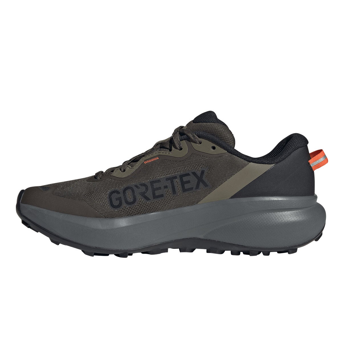 アディダス adidas Terrex トレースファインダー プラス GORE-TEX トレイルランニング / Terrex Tracefinder Plus GORE-TEX Trail Running トレッキングシューズ カーキグリーン JQ1965 反対側側面
