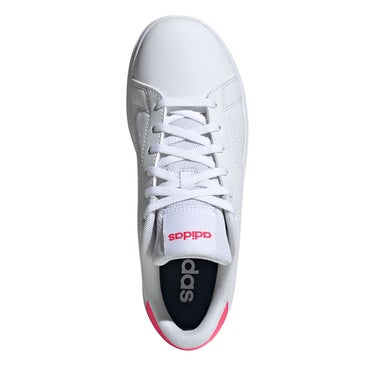 アディダス adidas アドバンコート ベース 2.0 キッズ / ADVANCOURT Base 2.0 Kids シューズ ホワイト KJ4247 上面