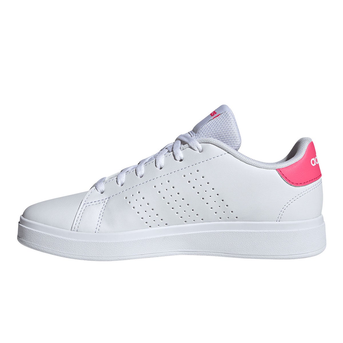 アディダス adidas アドバンコート ベース 2.0 キッズ / ADVANCOURT Base 2.0 Kids シューズ ホワイト KJ4247 反対側側面
