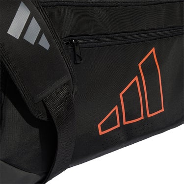 アディダス adidas トレーニング ディフェンダー グラフィック ダッフルバッグ ミディアム ブラック KT0657 ポケット ディテール