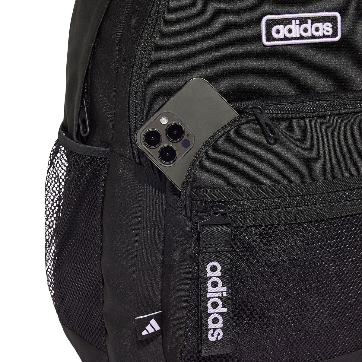 アディダス adidas バック トゥ スクール バックパック リニアロゴ ブラック MLY10 KV8302 ポケット ディテール