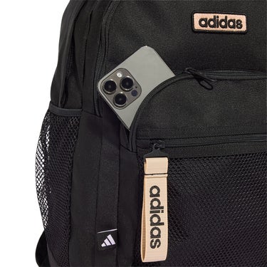 アディダス adidas バック トゥ スクール バックパック リニアロゴ ブラック MLY10 KV8303 ポケット ディテール
